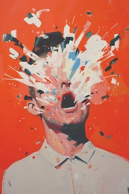 爆炸人班克斯·格拉菲蒂流行艺术印刷品/海报画布/撒丁照片纸 T35 — 第 1/4 张图片