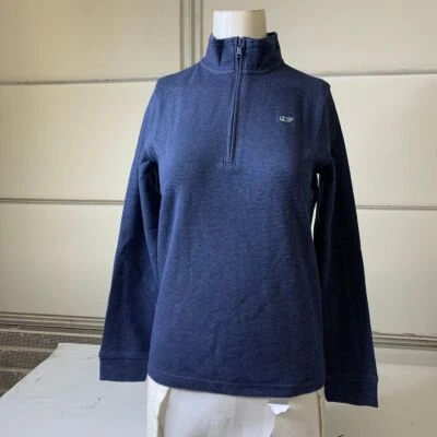 Suéter masculino VINEYARD VINES água salgada quarto de zíper tamanho M Deep Bay - Imagem 1 de 4