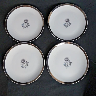 Vtg Royal Song Fine China Bread Dessert Plates 6.5" MOONLIGHT ROSE #5437 JAPAN - Image 1 of 4