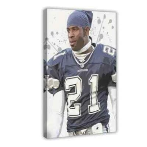 Deion Sanders Canvas Art - Ready To Hang - Dallas Cowboys 16X24 Art - Picture 1 of 4