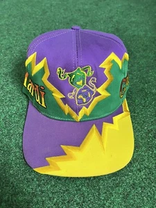 Vintage Mardi Gras New Orleans Snapback Hat BOLT COLLISON JAGGED EDGE SHATTTERED - Picture 1 of 10