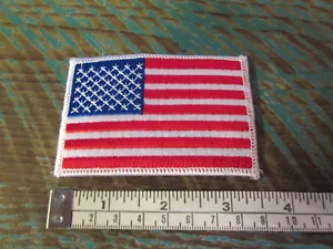 MEDIUM SIZE AMERICAN FLAG RACING PATCH NASCAR SCCA ALMS INDY CART IRL IMSA NHRA - Bild 1 von 1