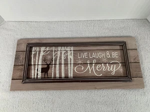 Placa de pared Live, Laugh, and be Merry ~ ¡Nueva! ~ Ver fotos! - Imagen 1 de 5