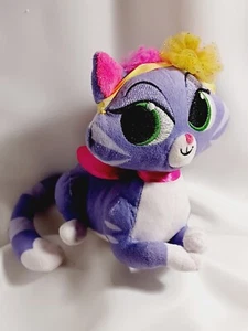 Disney Welpe Hund Freunde lila Katze gelbe Schleife grüne Augen Plüschtier Stofftier 5 Zoll - Bild 1 von 13