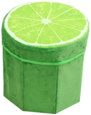 storage foot stool clothing box top folding stool - Image 1 of 2