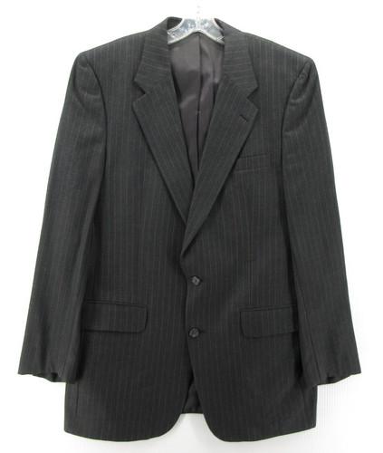 VINTAGE Burberrys cappotto sportivo uomo 42 grigio Barneys New York blazer gessato lana