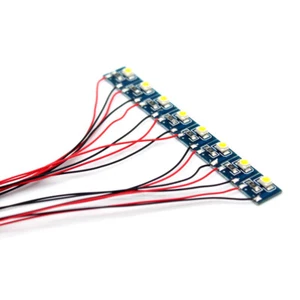 Lotto di 8 LED SMD 3528 12V bianco caldo - Photo 1/1