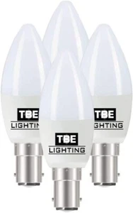 TBE Lighting Dimmable LED Candle Bulbs,5w,Warm White 2700K,450 Lumens, Pack of 4 - Picture 1 of 7