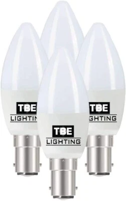 TBE Lighting Dimmable LED Candle Bulbs,5w,Warm White 2700K,450 Lumens, Pack of 4 - Image 1 of 4