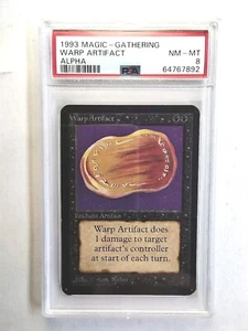 Warp Artifact Alpha PSA 8 Rare 1993 MtG - Picture 1 of 4