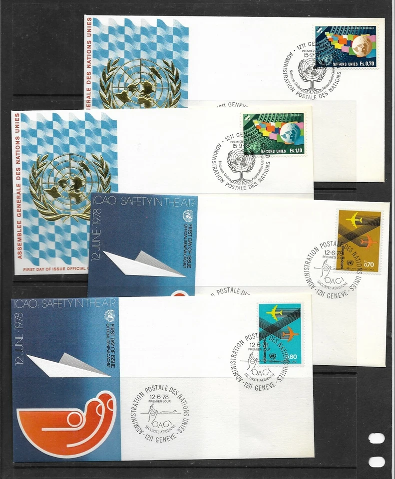Naciones Unidas Ginebra Sobres Primer Día del año 1978 (EW-906) - Imagen 1 de 1