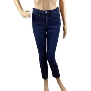 Athleta Sculptek Skinny Jeans Size 8 Blue Overdye Wash - Picture 1 of 7