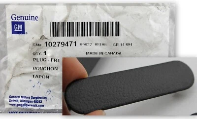 One New 1997-2004 Chevrolet Corvette C5 Door Handle Black Plug Access Cover - Image 1 of 4