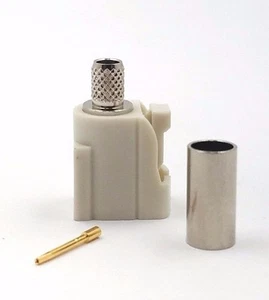 4pcs Auto FAKRA SMB Connector Straight Jack Crimp RG58 White Code B Phantom - Picture 1 of 10