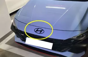 Front hood & Rear Trunk Black emblem for (2024 2025 Hyundai Elantra 4-dr Sedan) - Foto 1 di 3