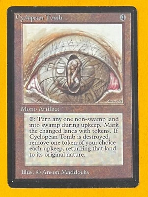 MTG CYCLOPEAN TOMB (Ink) Beta (OldManMTG 009-291) - Image 1 of 4