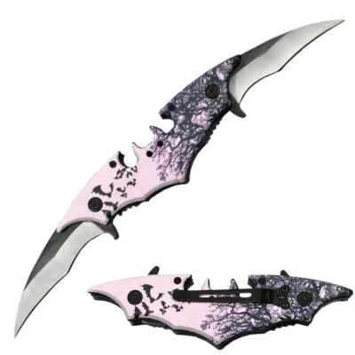 Bolsillo de murciélago doble hoja de 5,5" plegable asistente-abierto con clip para cinturón Foto 1 de 3