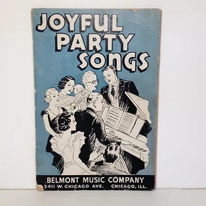 Vintage 1937 Joyful Party Songs Noten Liederbuch - Bild 1 von 11