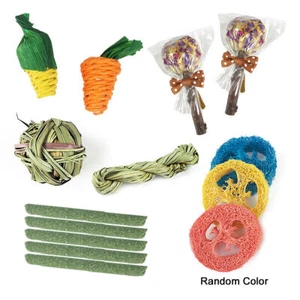 14Pcs Pet Chew Toys Treats and Balls Toy Set for Rabbits Hamster Guinea Pig NEW - Picture 1 of 8