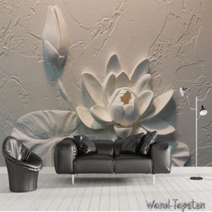 Fotomural no tejido papel pintado murales efecto 3D relieve lotus 2180 - Imagen 1 de 2