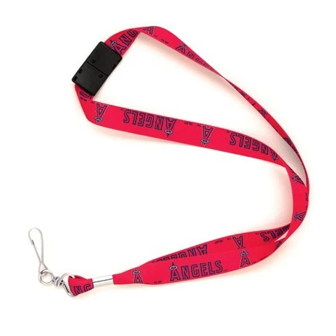 Anaheim Angels MLB Lanyard Clip Neck Tag Team Keychain for ID Keys Ticket Holder Cover
