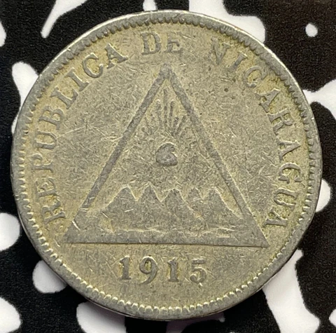 1915 Nicaragua 5 Centavos Lot#M3230 Cover