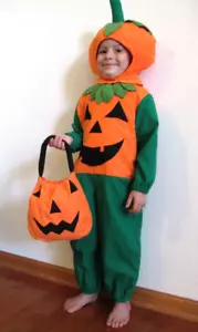 Toddler Boy Girl Pumpkin Jack-O-lantern children's Costume 1-2T & 3-4T - Picture 1 of 6