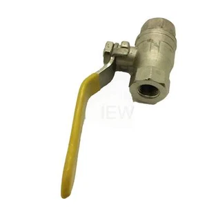 Maxiflo Válvula de Bola ON/OFF AGA 6017 FIG HC-210 PN25 1/4" Amarillo - Imagen 1 de 6
