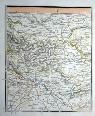 SCOTLAND PERTHSHIRE STIRLING GLASGOW DUNBLANE FALKIRK AREA  BY JOHN CARY  c1822 - Image 1 of 3