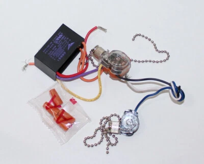 Ventilador de techo Harbor Breeze PIEZAS DE ARNÉS DE CABLEADO: interruptores/condensador 5/5/4,25 mF Foto 1 de 4