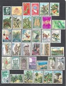 SPAIN VARIOUS MINT HINGED & USED ISSUES 1954 - 1973 - Picture 1 of 2