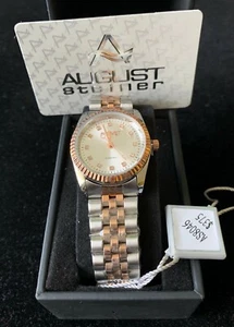 NEW August Steiner Women Stainless Steel Watch size 34 mm - Picture 1 of 2