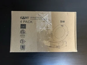 Fort 4 Inch 5 CCT LED Recessed Light Ultra-Thin Downlight 4 Pack - Picture 1 of 3