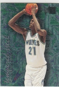 1995-96 Fleer Metal Tempered Steel Kevin Garnett #4 Rookie RC Timberwolves - Bild 1 von 1