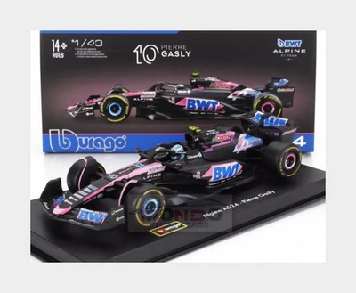 1:43 BURAGO Alpine F1 A524 #10 2024 Pierre Gasly +Pilot And Showcase BU38220-G - Immagine 1 di 2