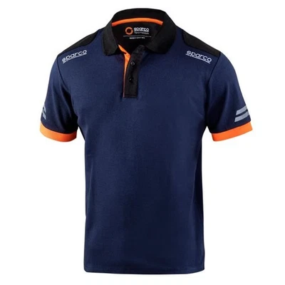 Für SPARCO TEAMWORK 02415 BMAF/XXL polo shirt short sleeve navy blue/orange XXL - Bild 1 von 4