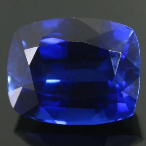 Natürlicher 11,70 ct zertifizierter Montana blauer Saphir 14 x 11 mm Kissen lose Edelstein - Bild 1 von 4