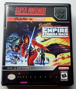 Super Empire Strikes Back CASE Super Nintendo SNES Box BEST Quality Available - Picture 1 of 5