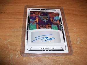 2023 Sage Artistry Black NFL Football Travis Dye Rookie Auto Card Trojans - Picture 1 of 2