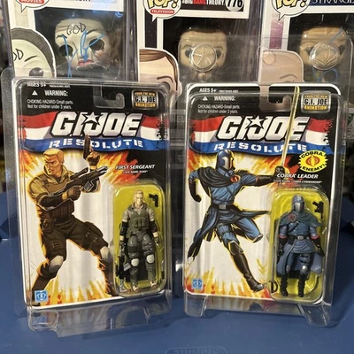 G.I.Joe Resolute Action Figures Duke and Cobra Commander New Sealed - Image 1 of 4