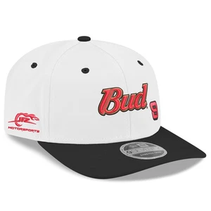 Men's New Era White Dale Earnhardt Jr. Budweiser 9SEVENTY Stretch-Snap Hat - Picture 1 of 4
