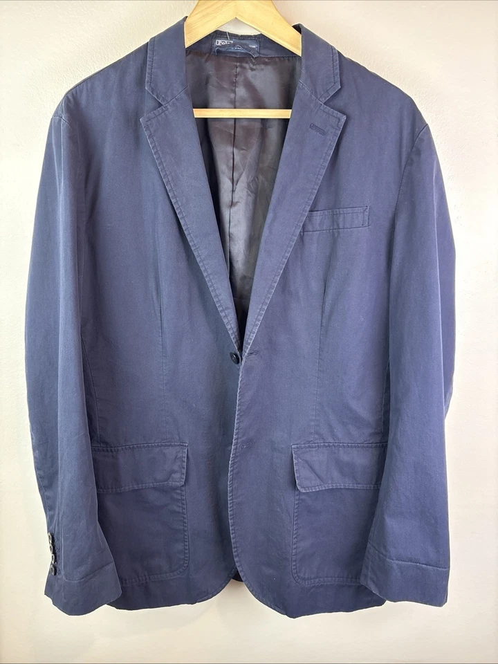 Blazer Abrigo Deportivo Polo Ralph Lauren Talla Mediana Azul Sin Estructura Azul Marino  Foto 1 de 4