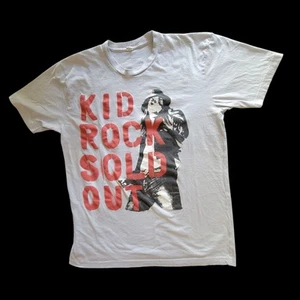 T-shirt grigia Kid Rock 21 spettacoli esaurita Detroit made in USA taglia LG - Foto 1 di 7