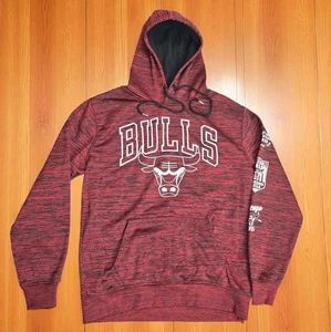 NBA Chicago Bulls Hoodie Pullover Sweatshirt Rot Schwarz Basketball Herren... - Bild 1 von 13