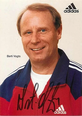 Berti Vogts Original Autogrammkarte DFB - ca.10cm x 15cm - Bild 1 von 2