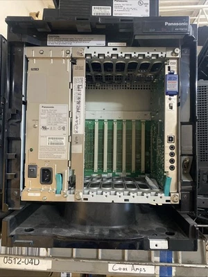 Panasonic KX-TDE100-KSU Hybrid IP-PBX Cabinet Pre Owned Has PSU-M/MPR Card - Image 1 of 2