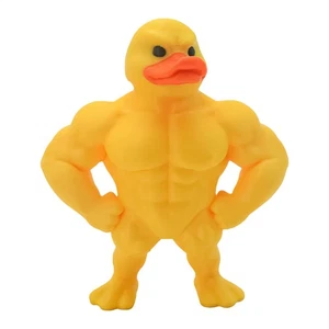 Funny Muscle Yellow Duck Ornament For Display Living Room Shelves Stress-relief - Picture 1 of 12