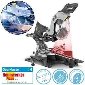 STAHLWERK Kappsäge Zugsäge Gehrungssäge 2.100W 45° mit Laser und 254mm Sägeblatt - Bild 1 von 14