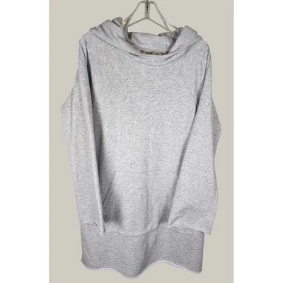 Athleta Mujer XL Gris Capucha Manga Larga Túnica Sudadera con Capucha Comfortcore De Gran Tamaño Foto 1 de 4