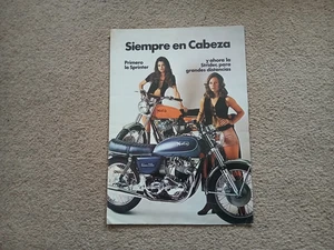 Norton Commando Interstate, Roadster und Hi Rider Verkaufsprospekt - ca. 1972, Spanisch - Bild 1 von 3